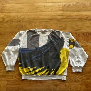 Vintage 1989 Batman Graphic Pullover Sweatshirt DC Comics Superhero